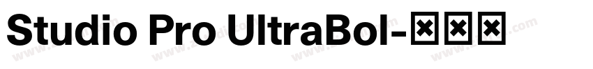 Studio Pro UltraBol字体转换 Studio Pro UltraBol字体转换